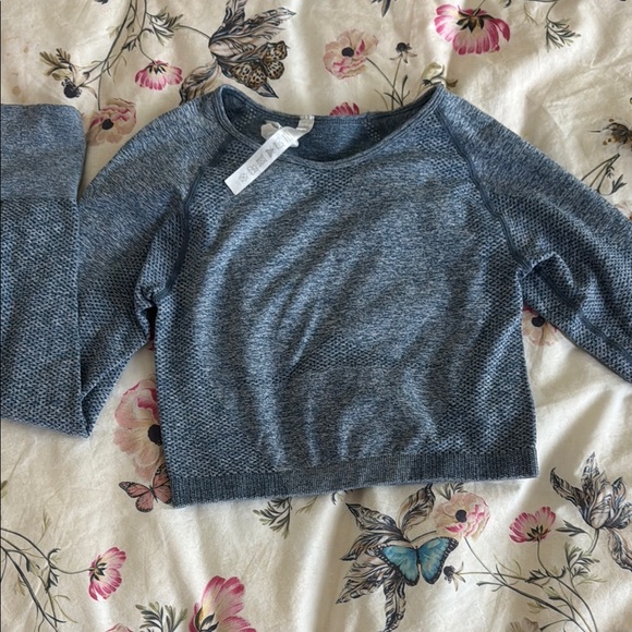 Gymshark Tops - Gymshark Blue Crop Top